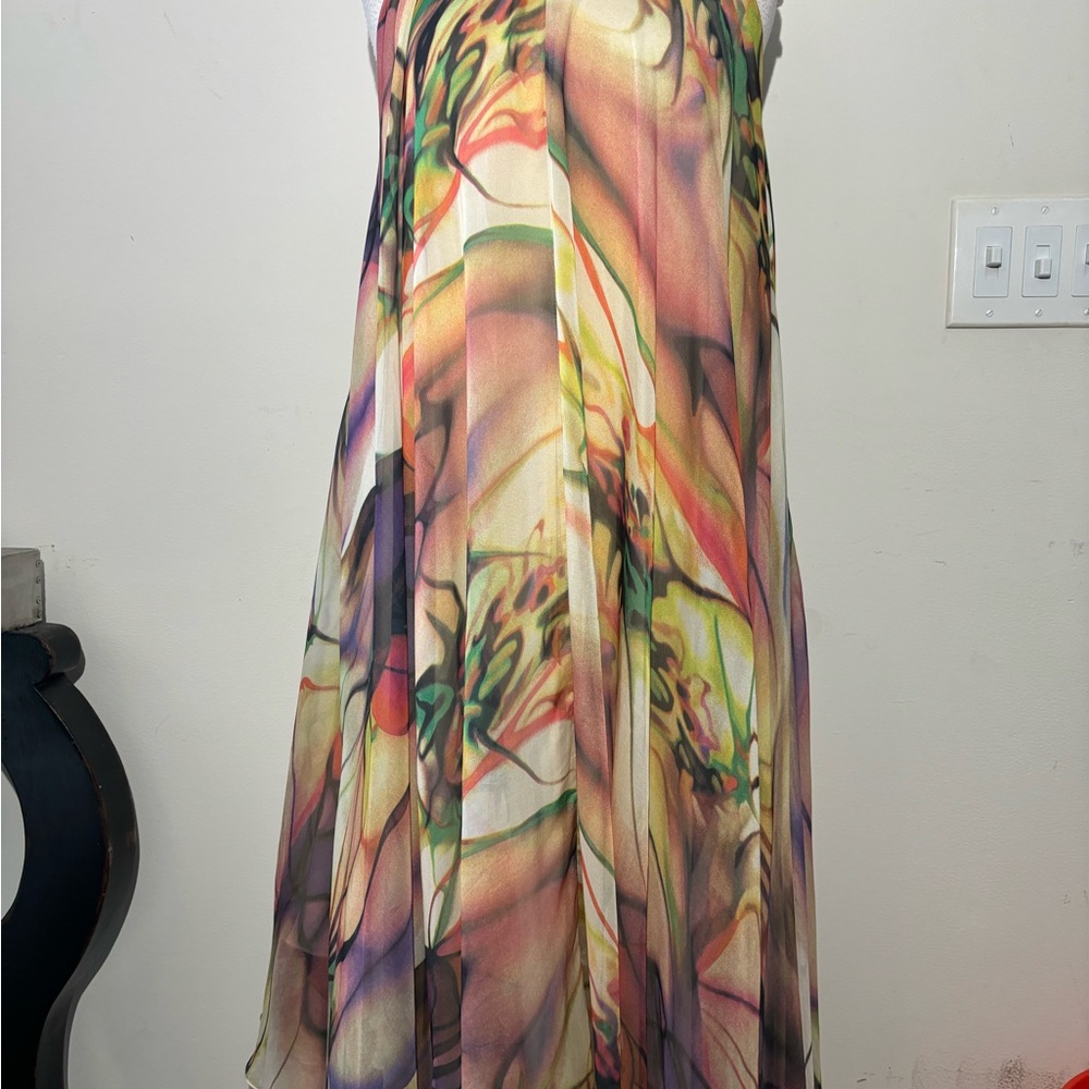 Multicolor Abstract Print Women's dress